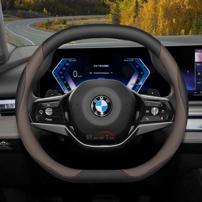 Leather Car Steering Wheel Cover for BMW x1 u11 X2 u10 x3 g45 x5 x6 x7 m4 320i ix1 g20 f70 i4 serie 1 2015 - 2023 2024 2025 2026