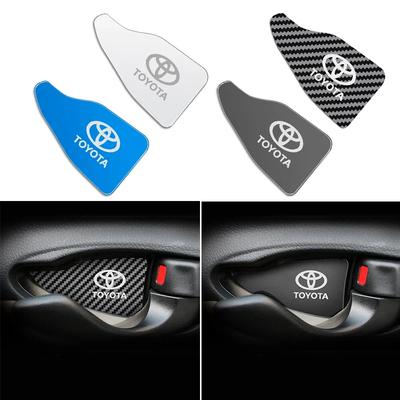 WTRK1 4pcs Car Interior Door Handle Bowl Frame Cover Trim Sticker For Prado Yaris Hilux Fortuner Corolla Camry Car Stickers