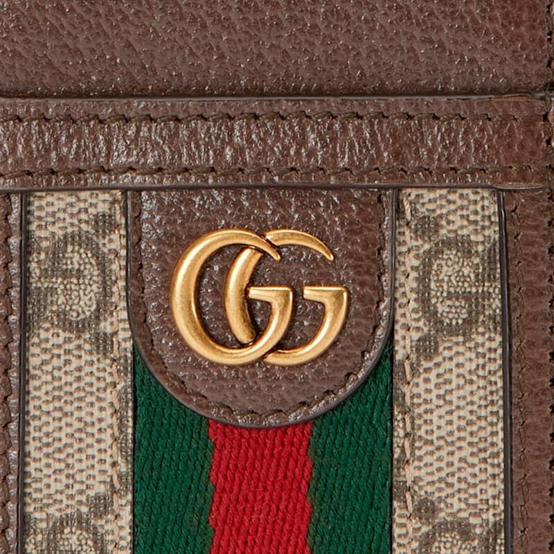 Gucci Ophidia Gold Logo Canvas And Leather Shoulder Crossbody Bag Wallet Men Bags Brown 723057-96IWT-8745
