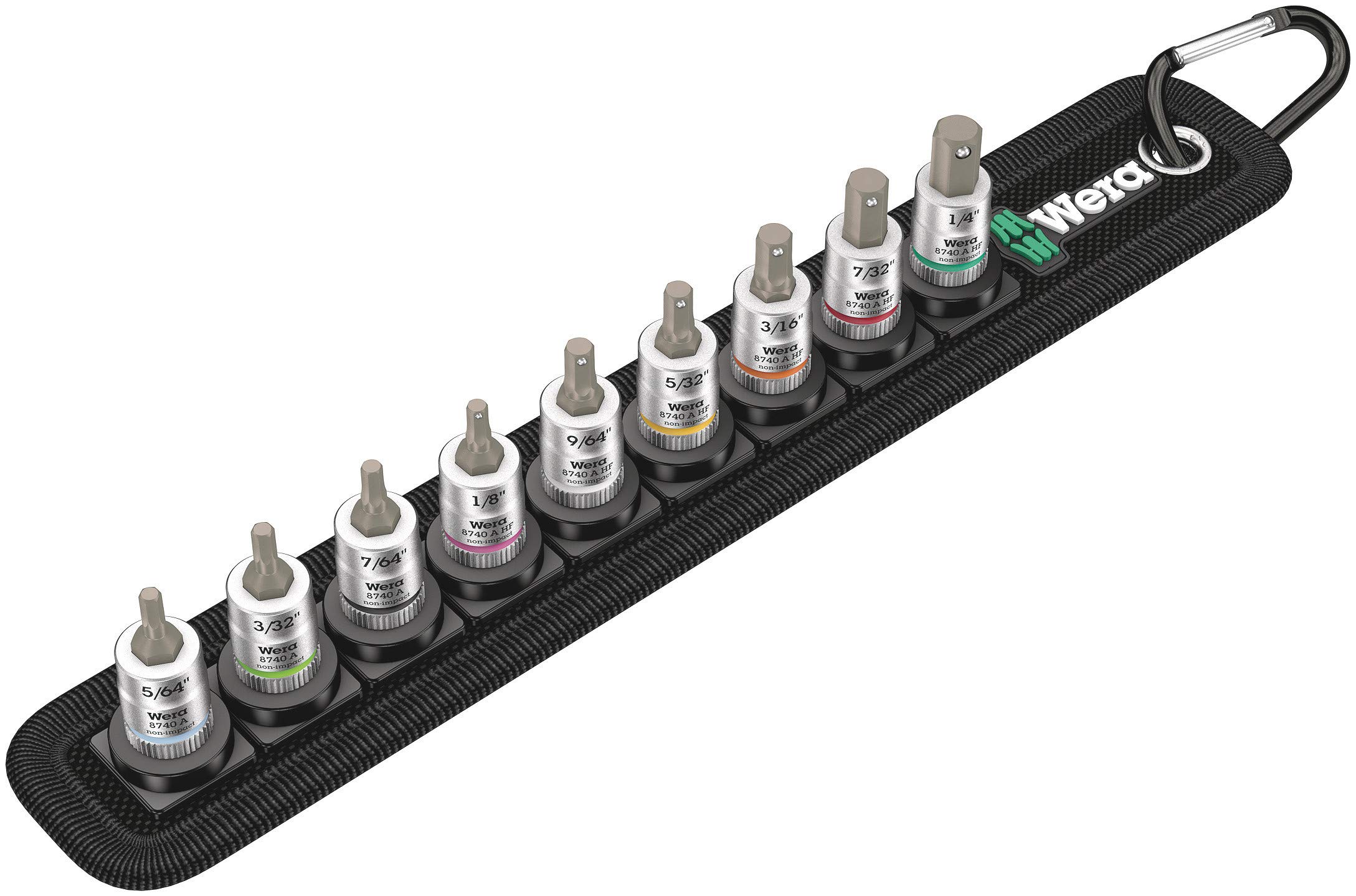 

WERA Drive Railed Bit Socket Set 1/4 9-Piece (003884)
