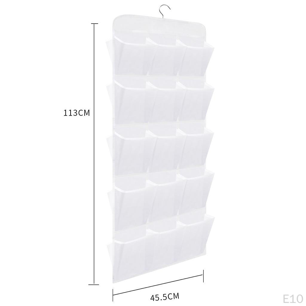 30 Large Pockets Dual Sided Hanging Shelves Organiser