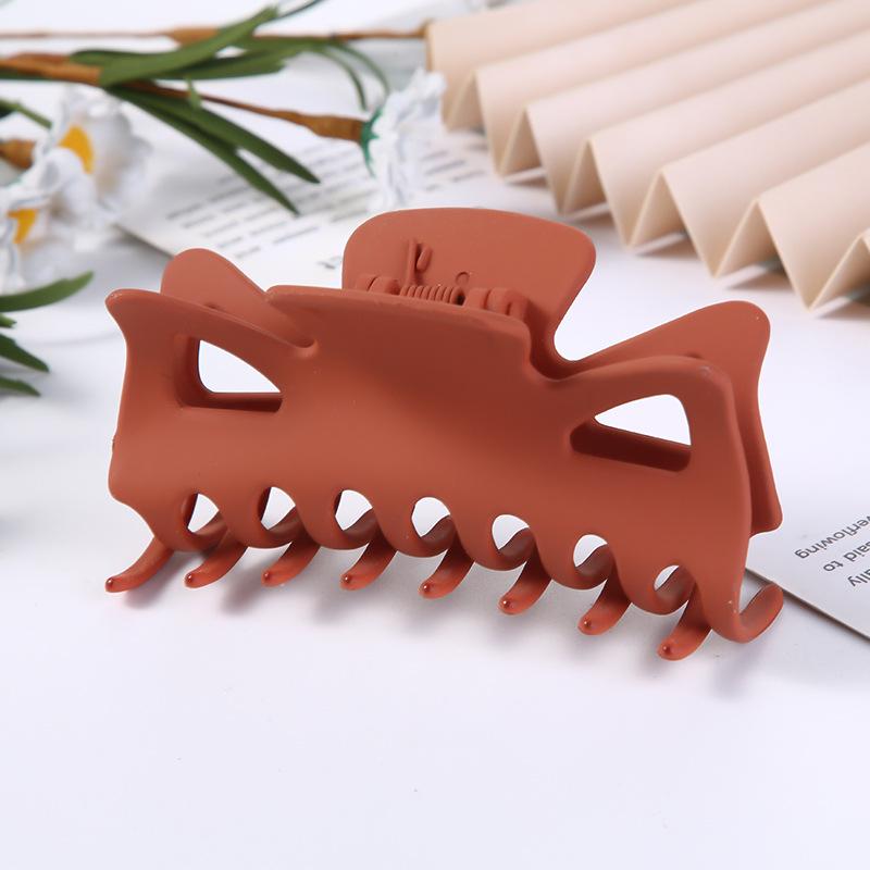 Geometrické sponky do vlasů v korejském stylu: Velká velikost, všestranné duté gumičky do culíku a skřipce pro ženy