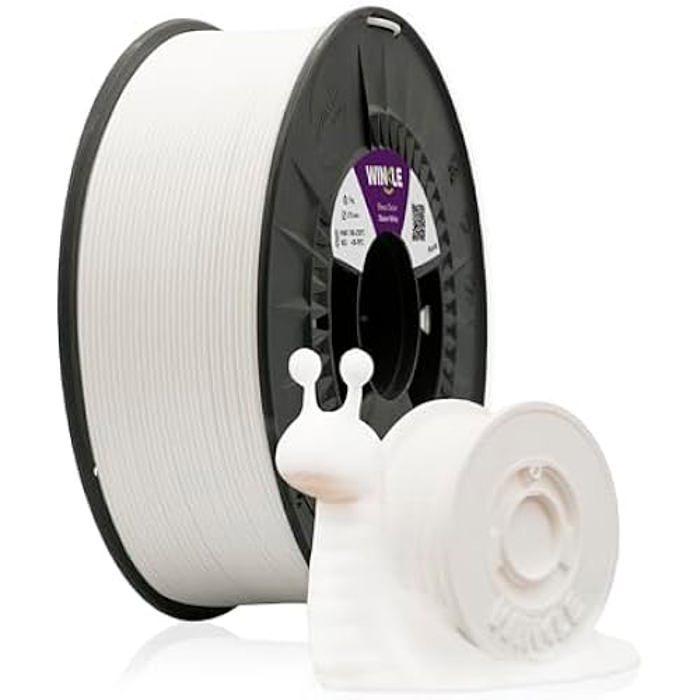 Filament PLA HD - WINKLE - Blanc glacier - 1,75 mm - 1 kg - Compatible toutes imprimantes 3D
