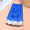 50Pcs Blue Red Black Painting Brushes Set Art Round Flat Hair Nylon Hair Paint Brush Wooden Handle For Oil Acrylic Watercolor