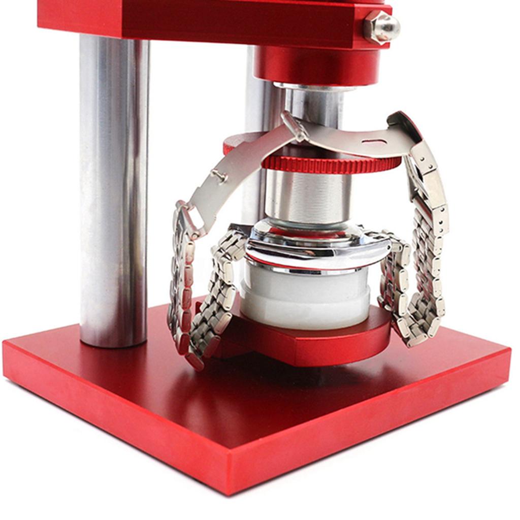 Screw Type Precise Crystal Bezel Watch Back Case Cover Press Tool with 20 Dies Pressing Repair