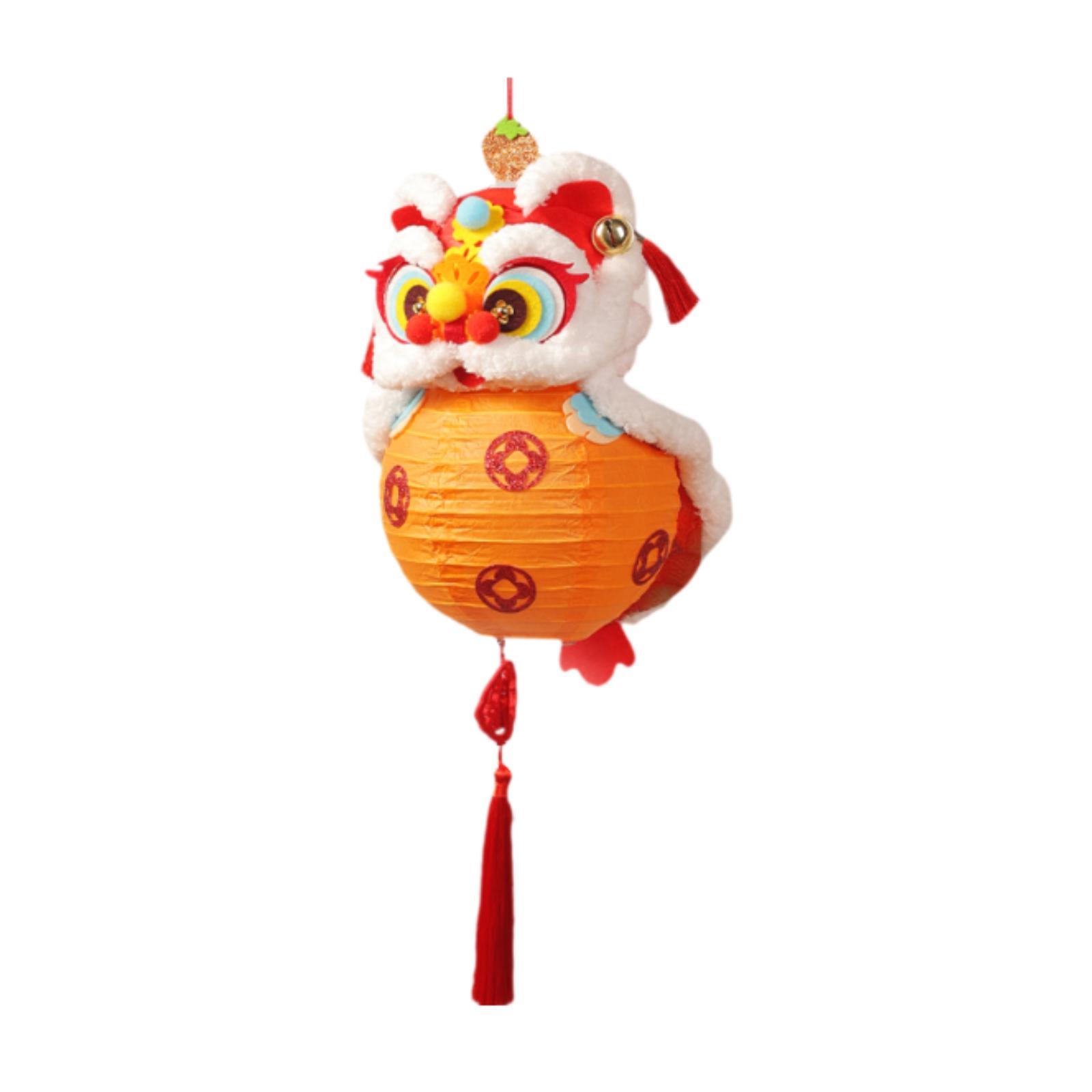 

Lion Dance Lantern Indoor Chinese Lanterns for New Year Birthday Anniversary оранжевый
