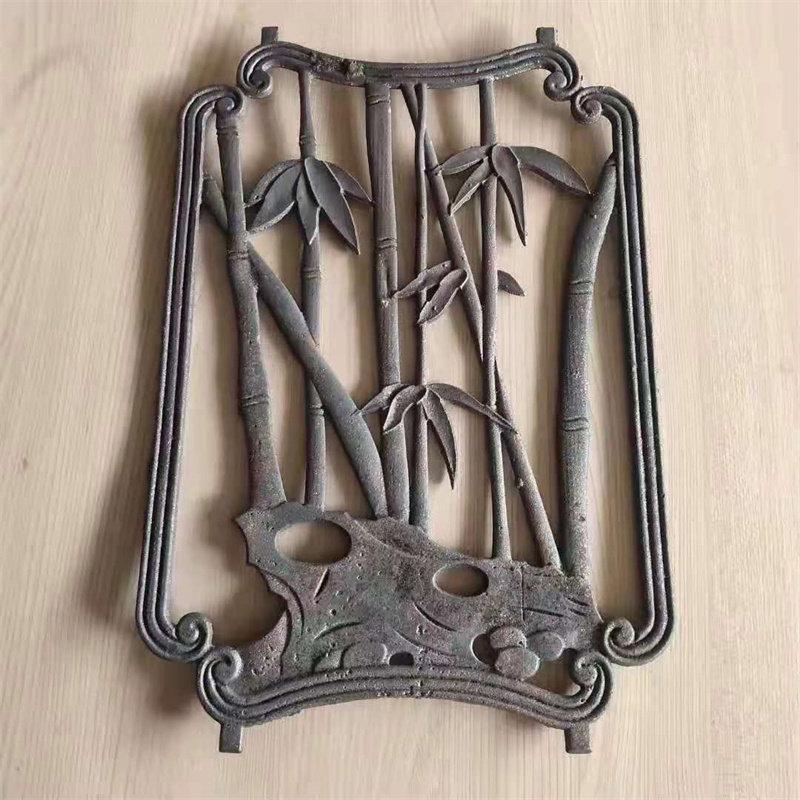 Wrought Iron Plum Orchid Bamboo Chrysanthemum Gate & Window Decoration Cast Iron Flower
