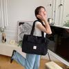 Spring and summer new pleated bubble large capacity shoulder cloud bag commuter canvas bag handbag