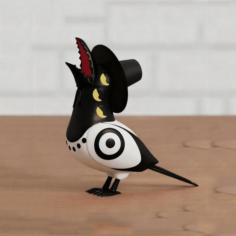Cosplay Lovely Movie Character Animal Crow Magpie Bird Funny Statues Home Ornament Sculpture Cute Desk Decor Figurines Model Toy
