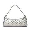 2025 Summer New Fashion Trend High-end Sense Rivet Punk Style Baguette Bag Shoulder Handbag