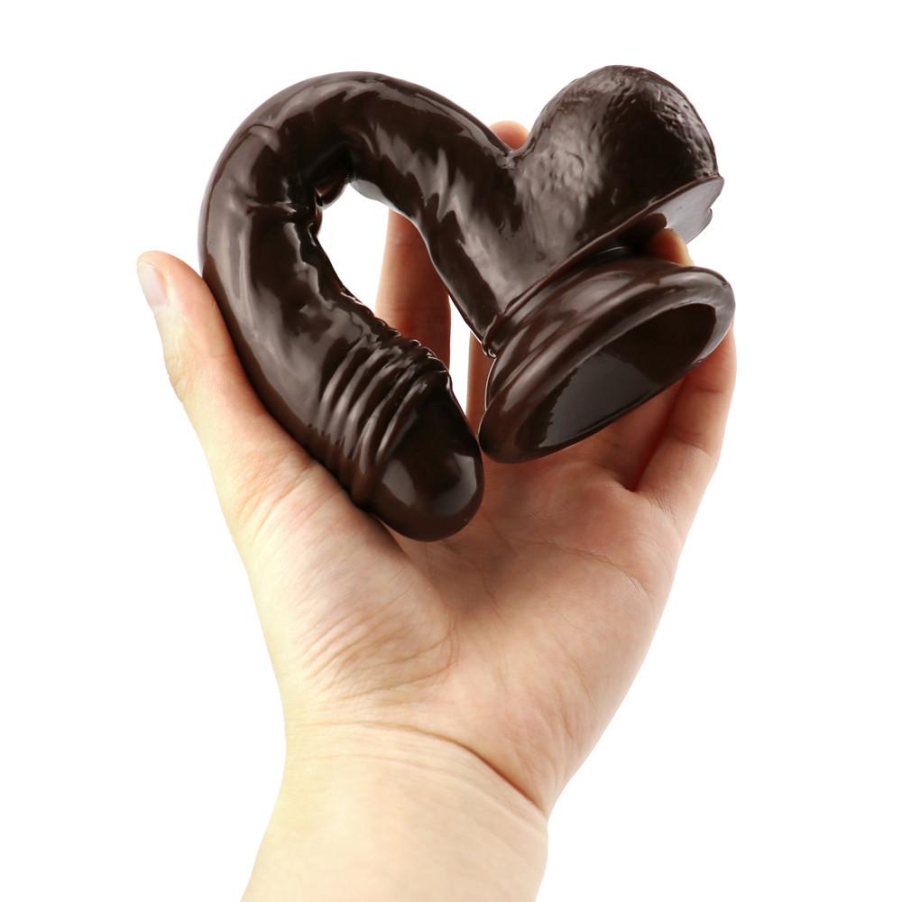 Brown Lesbian  Dildo Panties Realistic Penis Strap-on Belt Gay Smooth Anal Butt Plug Harness Belt Adult Game Sex Toys for Women