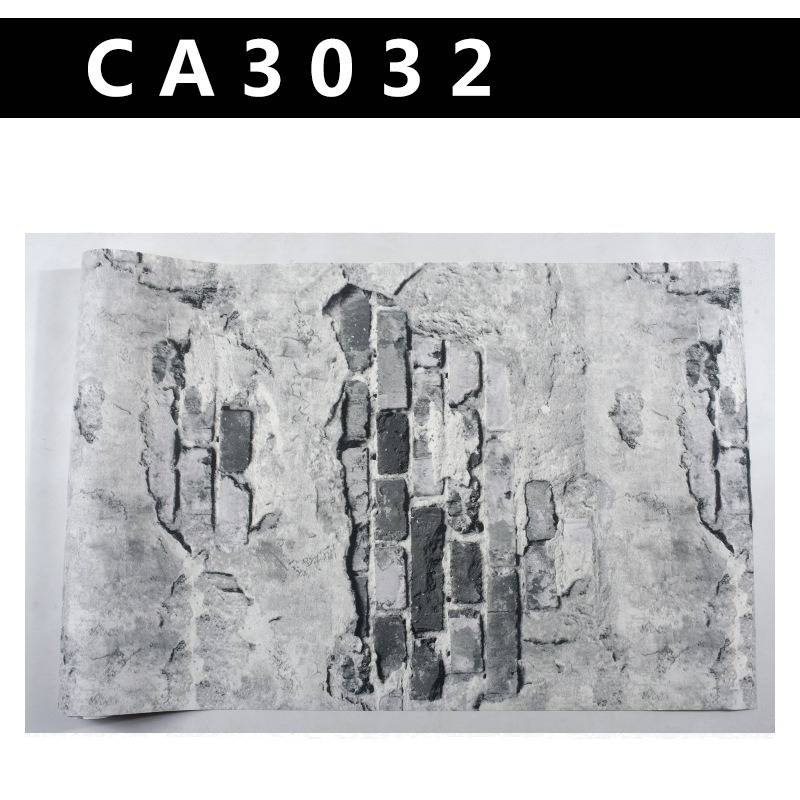 3D Brick Non-woven Wallpaper Retro Brick Stone Wallpaper Industrial Wind Loft Coffee Background Wall Decor