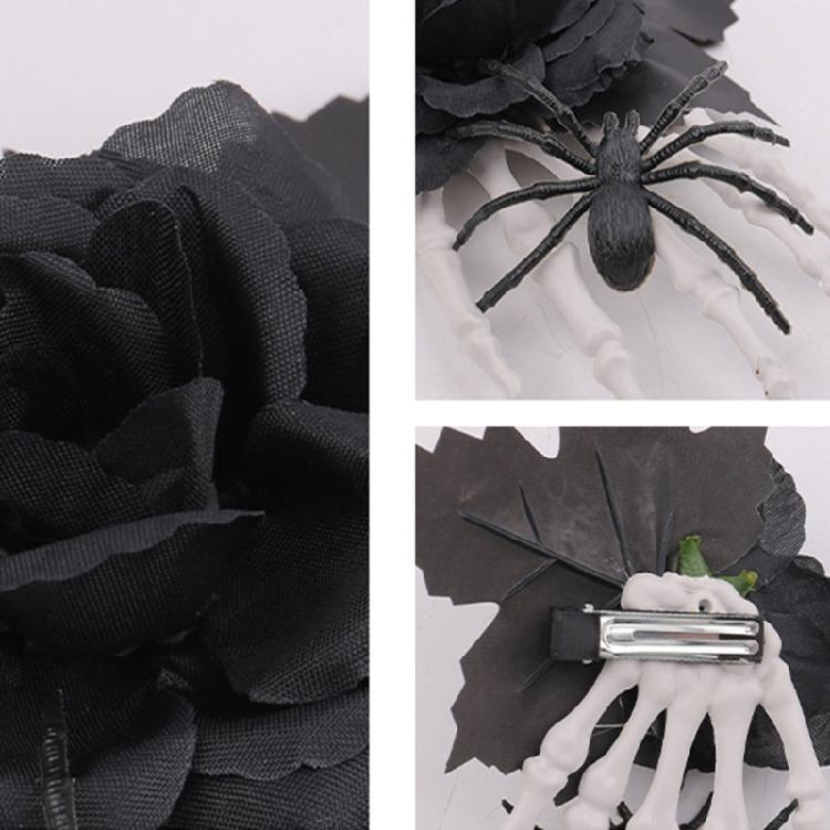 Themed Black Halloween Hair Accessory Secure Hair Grip Design For Cosplay Gothic Fashion And Special Occasion