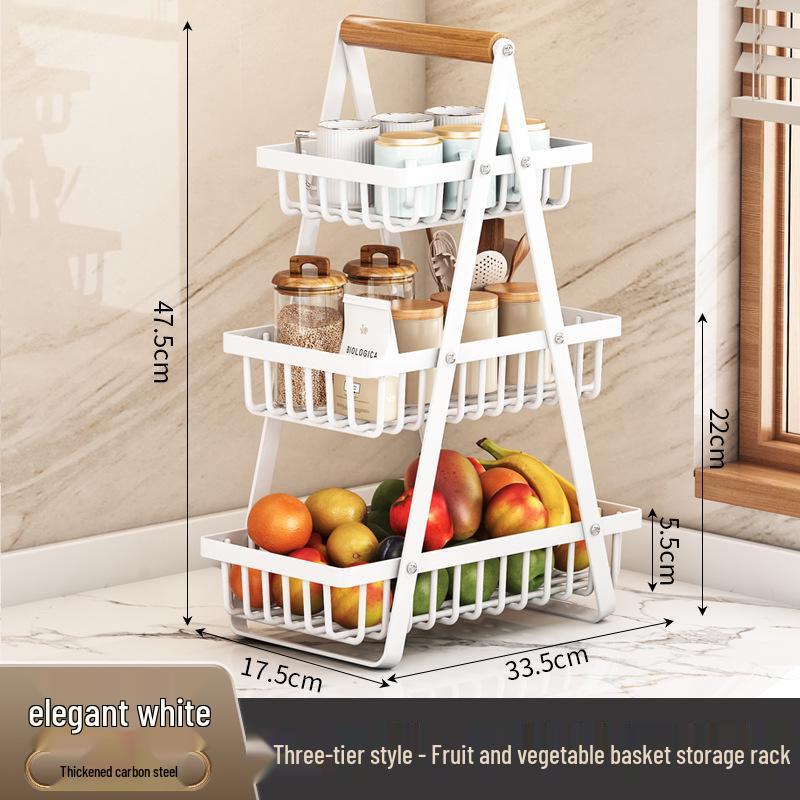 Nordic Kitchen Multi-Layer Fruit & Vegetable Storage Basket