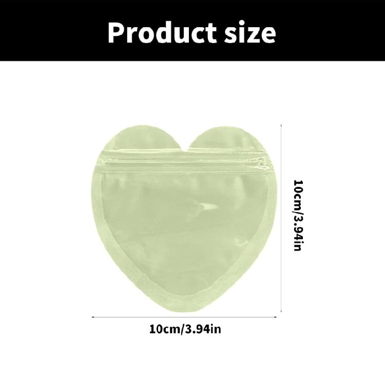 300Pcs Vibranting Color Heart Jewelry Bags Stylish Self Sealing Pouches for Business and Celebration Gifts Wrapping