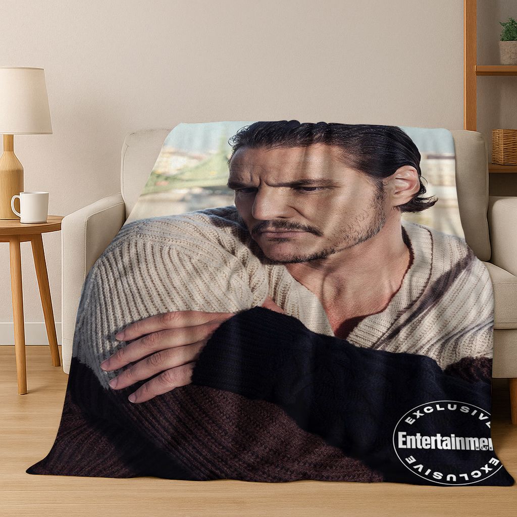 3D Jose Pedro Balmaceda Pascal Star Flannel Blanket Soft Warm Blanket for Bedroom Living Room Bed Travel Camping Picnic Gift