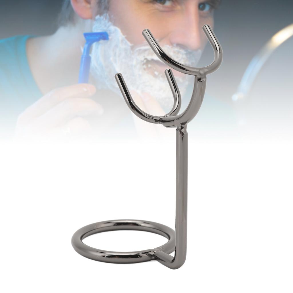 Shaving Brush Stand Stainless Steel Rust Resistant Beard Trimmer Metal Rack For Most Brush and