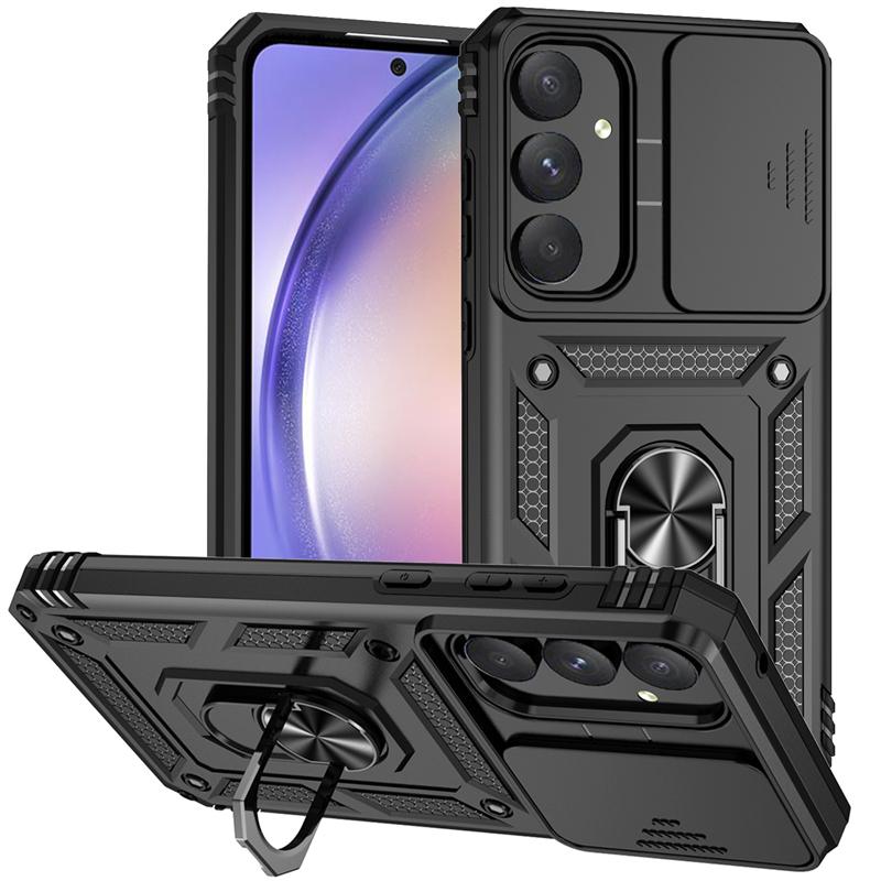 Full Cover For Samsung Galaxy Quantum 5 Case Samsung Quantum 5 Push Window Magnetic Phone Holder Case For Samsung Quantum 5 Case
