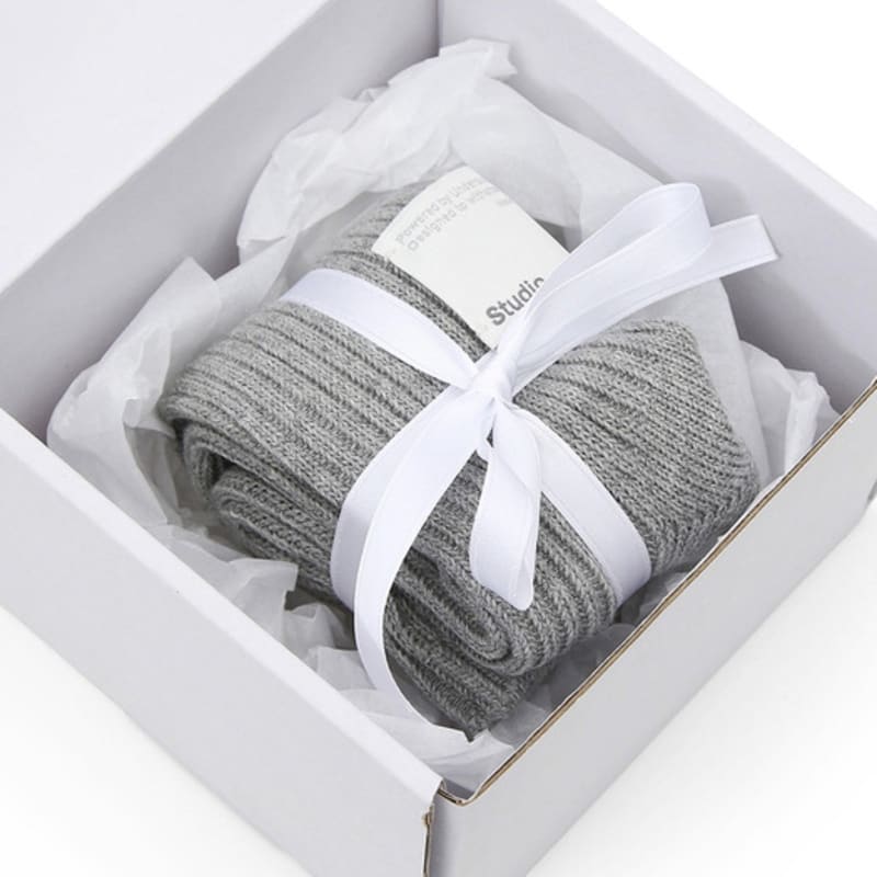 UNDERCONTROL STUDIO STRUCTURE KNEE SOCKS / S LABEL / Grey