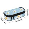 Pen Pencil Organizer Large Capacity Smooth Zipper 300D Polyester with Mesh Pocket Removable Divider and Pen Slots for Boys Girls