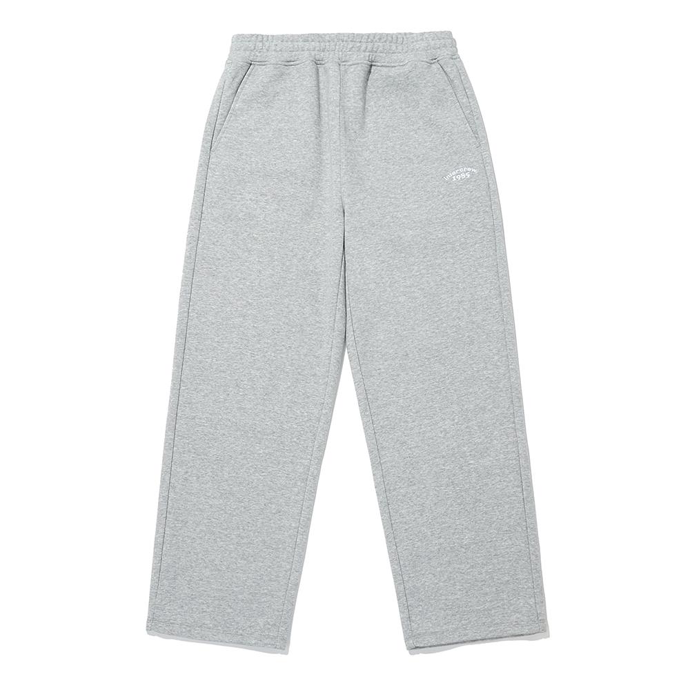 Intercrew Embroidered Logo Semi-Wide Pants M Grey Ity3Rl33Gmg