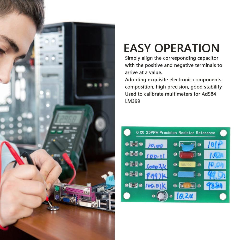 0.1% 25PPM Precision Resistor Standard Board Resistance Capacitance Board  Electronic Measuremen