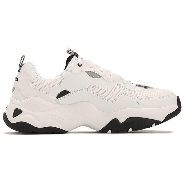 Skechers D'Lites Low Running Shoes White 237152-WHT