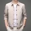 Autumn New Men's Jacket Korean Version of Casual Fashion Trend Lapel Top Middle-aged Thin Coat Men