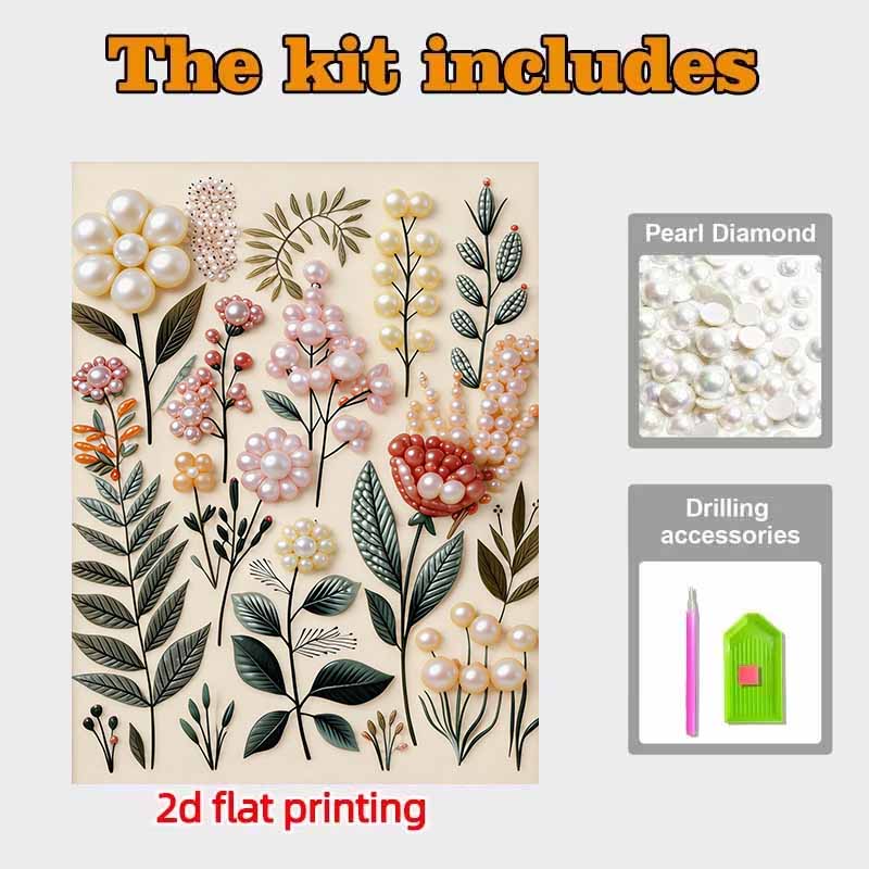 DIY Plant Pearl Diamond Art Kits Without Frame 30x40cm Gem Art Diamond Painting Kits for Adults/Beginners Gift Idea Home Wall Decor