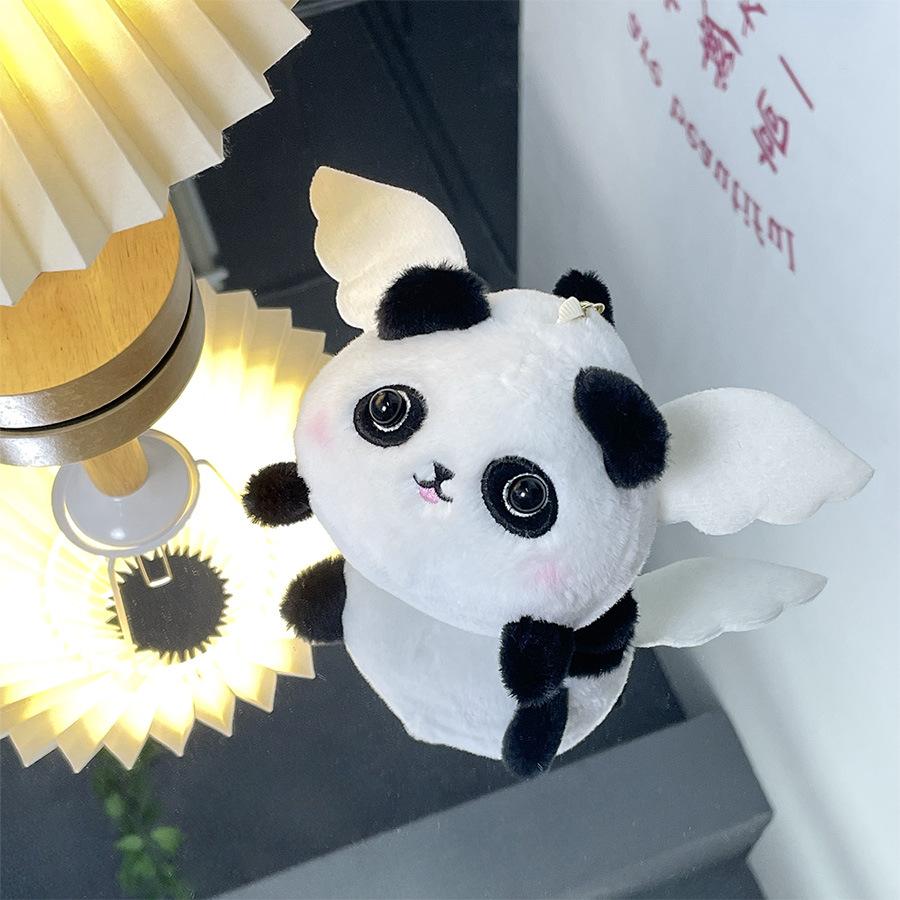 Niedliches Seil Schwanzwedeln Niedliches Haustier Tier Plüschpuppe Kreative Flügel Engel Fliegendes Schwein Puppe Geschenk