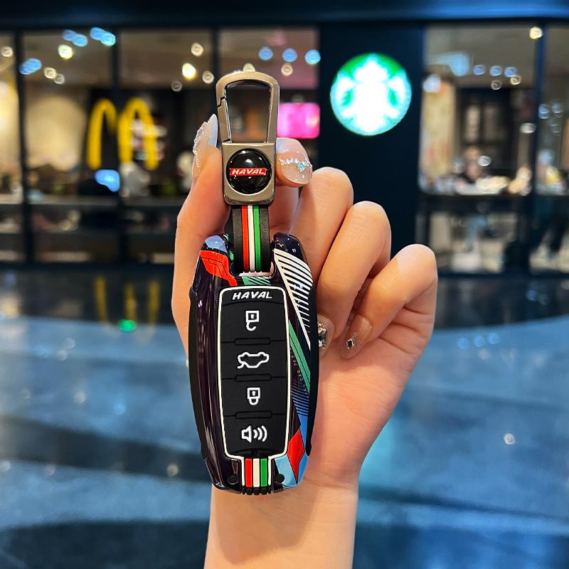 

New Style Car Key Case Cover Shell For Haval F7X H6 Jolion Joico Jollein F7 H6 Jolyon F7H Dargo Keychain Accessories
