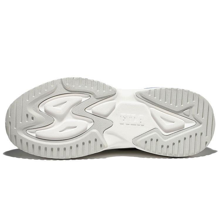 FILA Rayflide Textile, Synthetic Leather Low top Casual Shoes Unisex White Blue Green Korean Style 1RM02120E_143