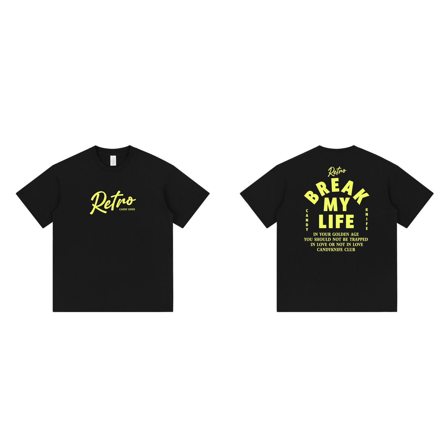 

25 Summer Pure Cotton American Retro Street Print Contrasting Color Letter Round-neck Short-sleeved T-shirt for Men 4XL