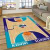 3D America Basketball Court Team Customized Rug Carpet for Living Room Bedroom Decor,Non-slip Decoration for Sofa Doormat Gift
