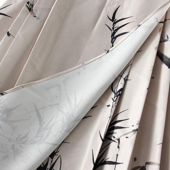 Dámská maxi sukně v čínském stylu Vintage sukně s vysokým pasem Elegantní květinový potisk ptáků Hanfu sukně skládaná šněrovací sukně s koňským obličejem