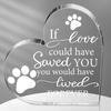 Crystal Pet Memorial Heart - Sympathy Gift for Loss of Beloved Cat