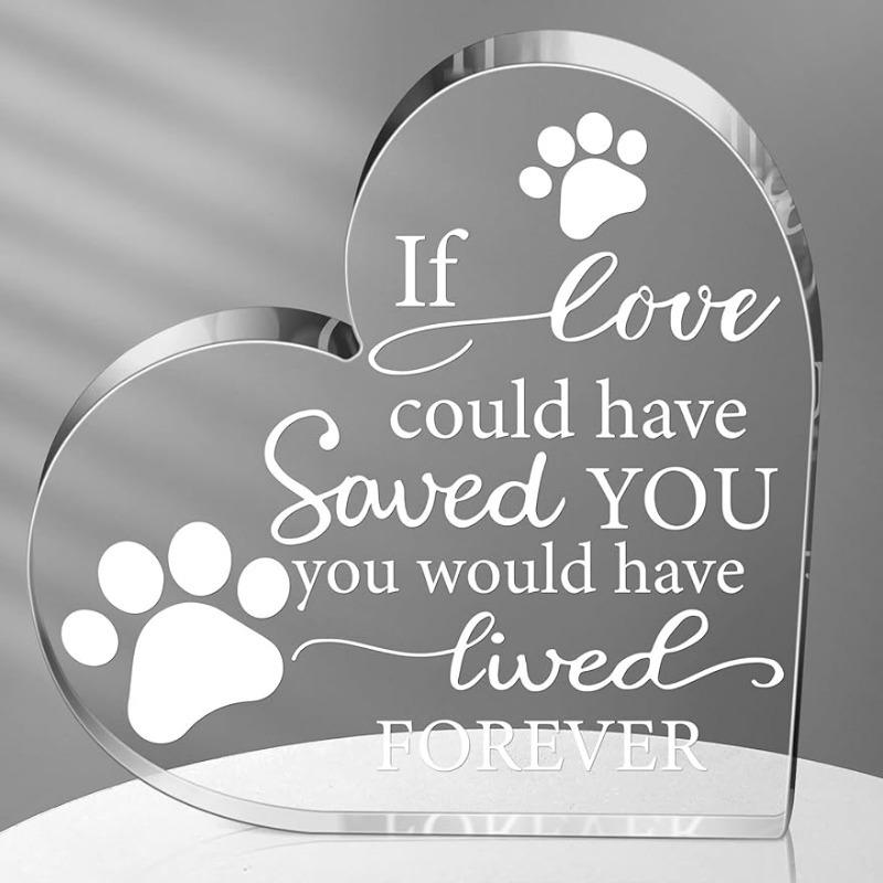 

Crystal Pet Memorial Heart - Sympathy Gift for Loss of Beloved Cat чистый