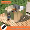 16-Panel Ultralight Folding Camping Stove Windscreen