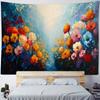 Bezaubernder Blumenteppich Lebendige Gartenszene Sonnenbeschienener Weg Einzigartige Wandkunst für das Schlafzimmer Geschenk für Naturfreunde