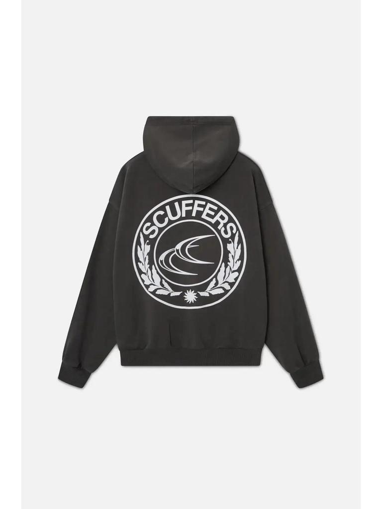 Scuffers Gothic Core Damen Schwarz Ultraleicht Logo Hoodie Sweatshirt