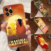 The Lion King HAKUNA MATATA Transparent Phone Case For iPhone 17 Pro Max 17E 11 12 13 14 15 16 Pro Max Plus 17 Air 16E 7 X Cover