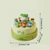Kids' Jumping Frog Cartoon Net Catching Launcher Toy Green Frog with Colorful Jumping Pups, Battery Operated (Batteries Not Included),  Frog Toys