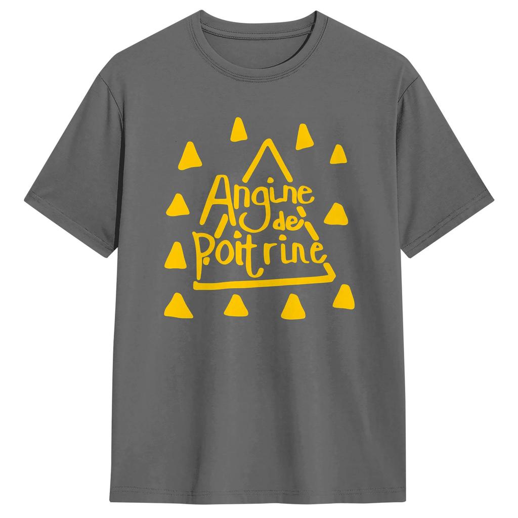 Angine De Poitrine Music T Shirt Summer Cotton T Shirts For Male Casual Tshirt Shortsleeved Streetwear Top Tees