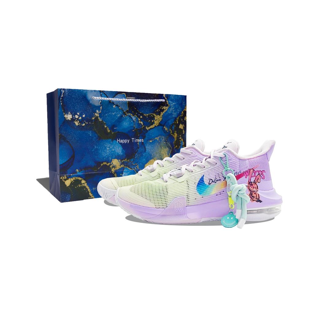 Nike Air Max Impact 3 Slip Resistant Abrasion Resistant Low top Basketball Shoes Men's Light Purple DC3725-101(Team546-A-BOX)