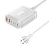 200W Gallium Nitride Multifunctional Desktop Charger with 3A3C Ports - Universal Fast PD Charging Adapter