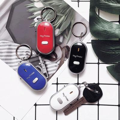 2Pcs Key Finder Keychain Whistle Remote Control Flashing Key Tracker Device Portable Waterproof