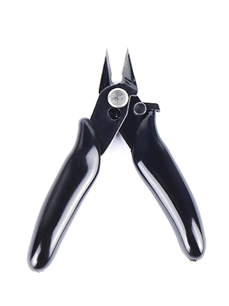 

3.5 Inch Diagonal Mini Pliers Small Soft Cutting Electronic Pliers Wire Cutters Wire Insulated Rubber Handle Model Hand Tools чёрный
