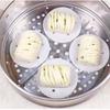 400pcs Non-Stick Steamer Basket Liners with Perforated Center-Round White Steam Cook Paper with Airflow Holes,Kitchen Essentials
