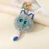 Cute Plush Toy Cat Doll Keychain Fluffy Soft Anime Stuffed Key Ring Backpack Bag Pendant Lovely Gift