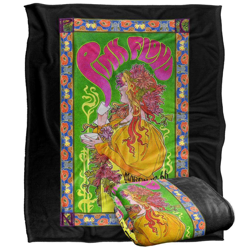 Pink Floyd 1966 Marquee London Silky Poster Supersoft Blanket